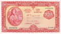 Ireland, Republic Of 20 Pounds, Prefix 70X, 24.3.1976